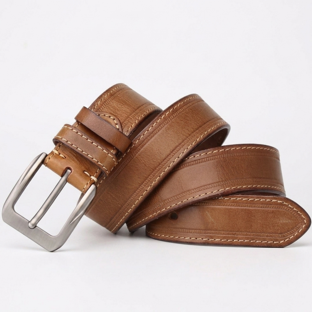 Gravelton – Distressed Pin Buckle Leather Belt