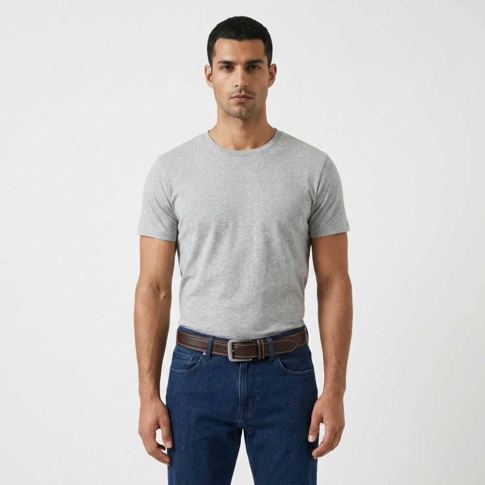 Gravelton – Distressed Pin Buckle Leather Belt