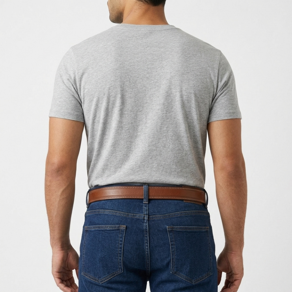 Gravelton – Distressed Pin Buckle Leather Belt