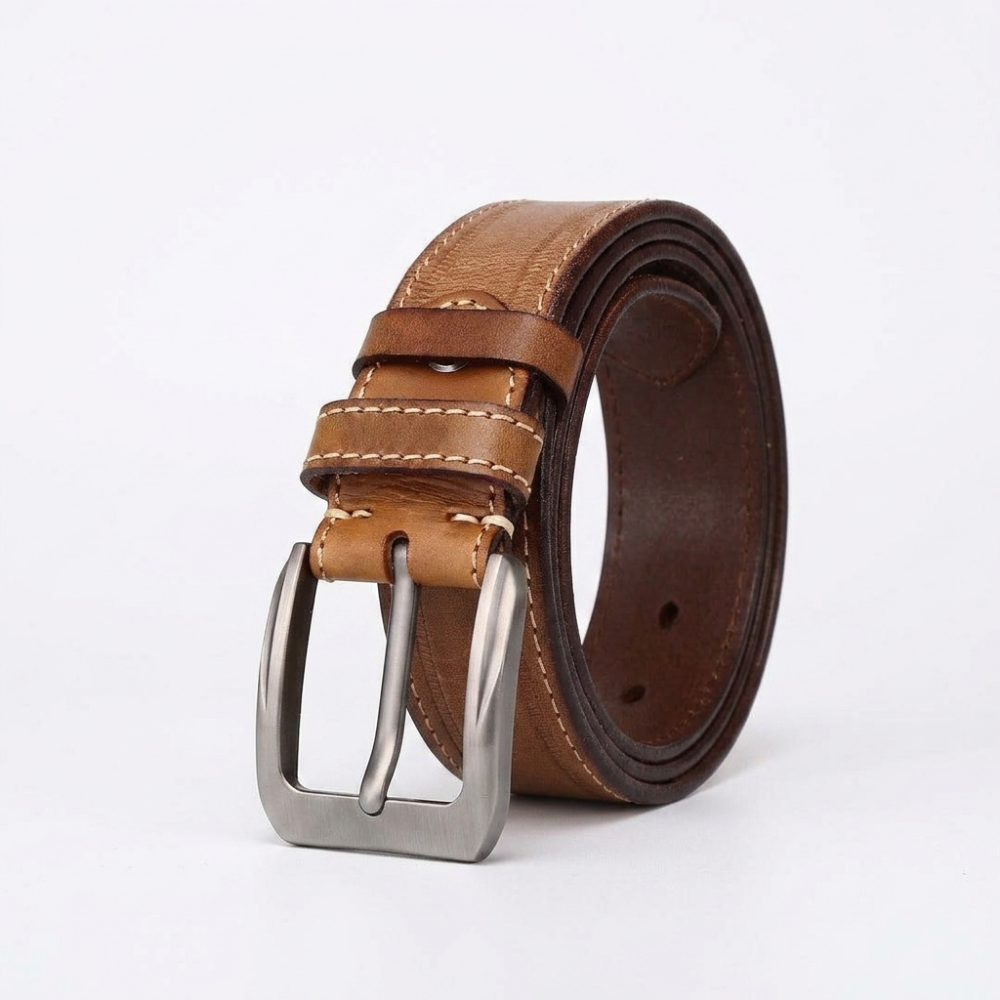 Gravelton – Distressed Pin Buckle Leather Belt