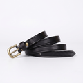 Kelso – Antique Finish Leather Belt — Black