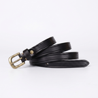 Kelso – Antique Finish Leather Belt — Black