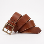 Stonegate – Stitched Pin Buckle Leather Belt