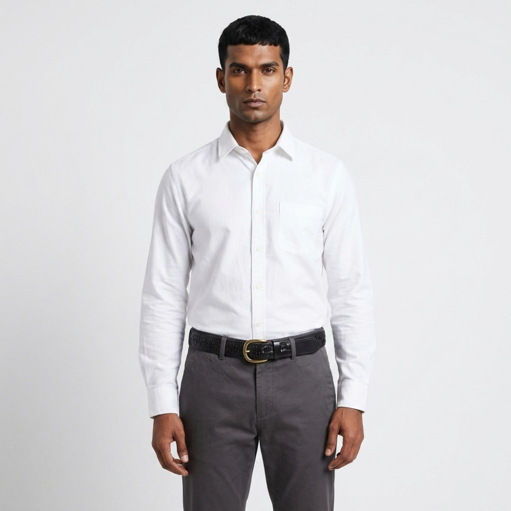 Fendall – Woven Pin Buckle Leather Belt