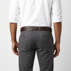 Fendall – Woven Pin Buckle Leather Belt