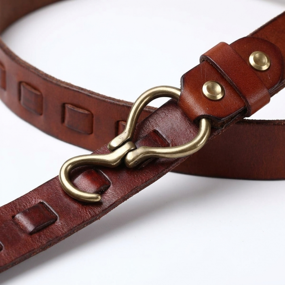 Caltrop – Hook Buckle Leather Belt