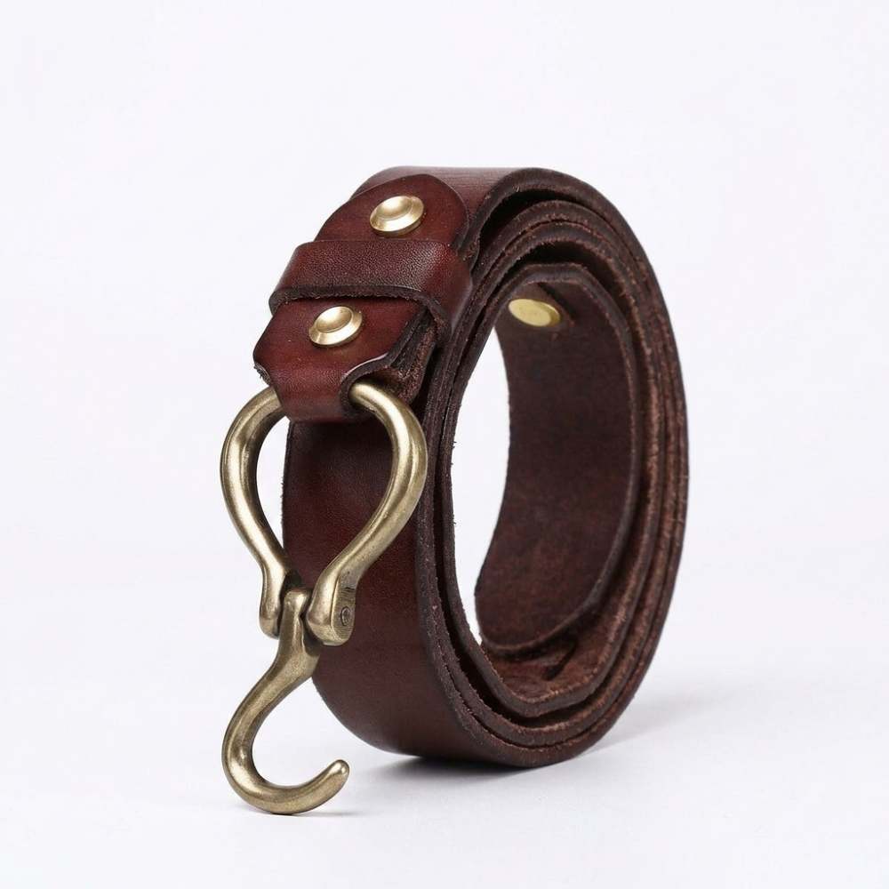 Caltrop – Hook Buckle Leather Belt