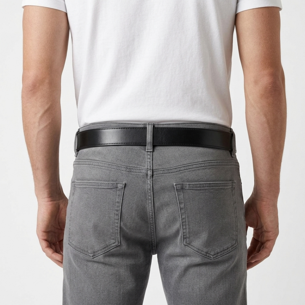 Galloway – Engraved Buckle Leather Belt