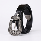 Galloway – Engraved Buckle Leather Belt