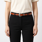 Dovetail – Slim Pin Buckle Leather Belt