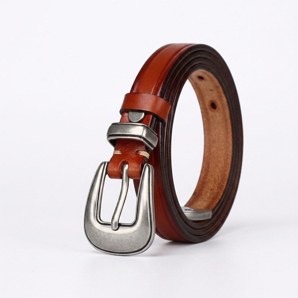 Dovetail – Slim Pin Buckle Leather Belt