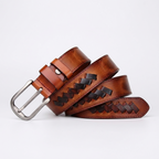 Rook – Woven Inlay Leather Belt