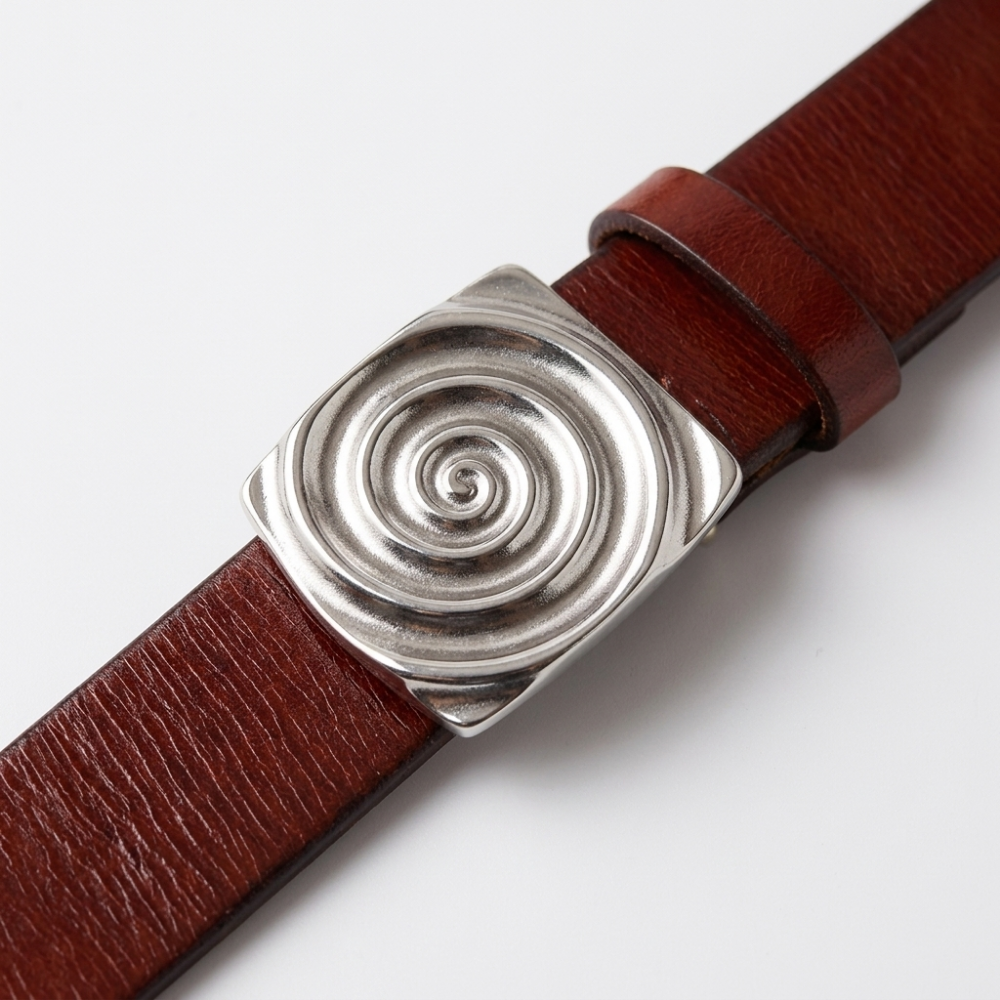 Boulderstep – Spiral Plate Leather Belt