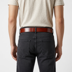 Boulderstep – Spiral Plate Leather Belt