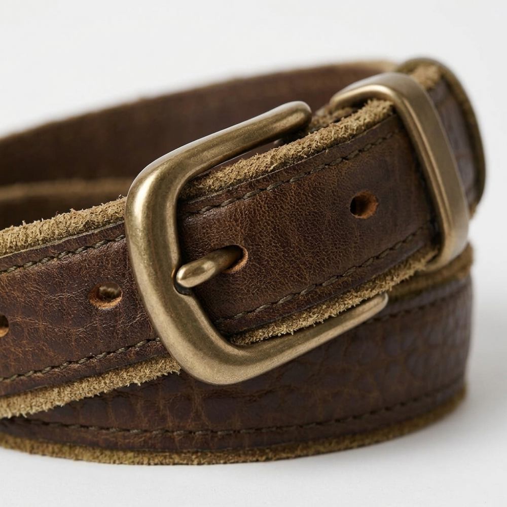 Fellmark – Textured Pin Buckle Leather Belt