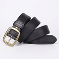 Tarn – Distressed Pin Buckle Leather Belt — Black