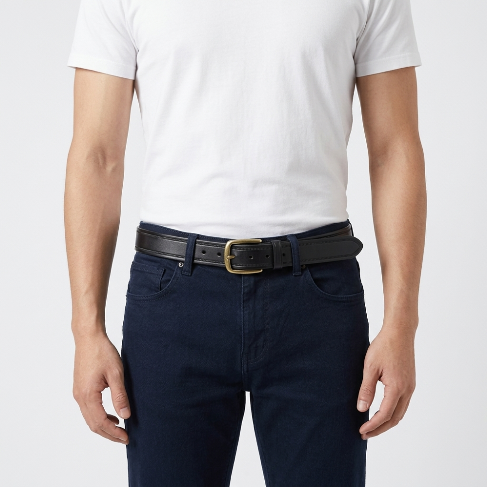 Tarn – Distressed Pin Buckle Leather Belt