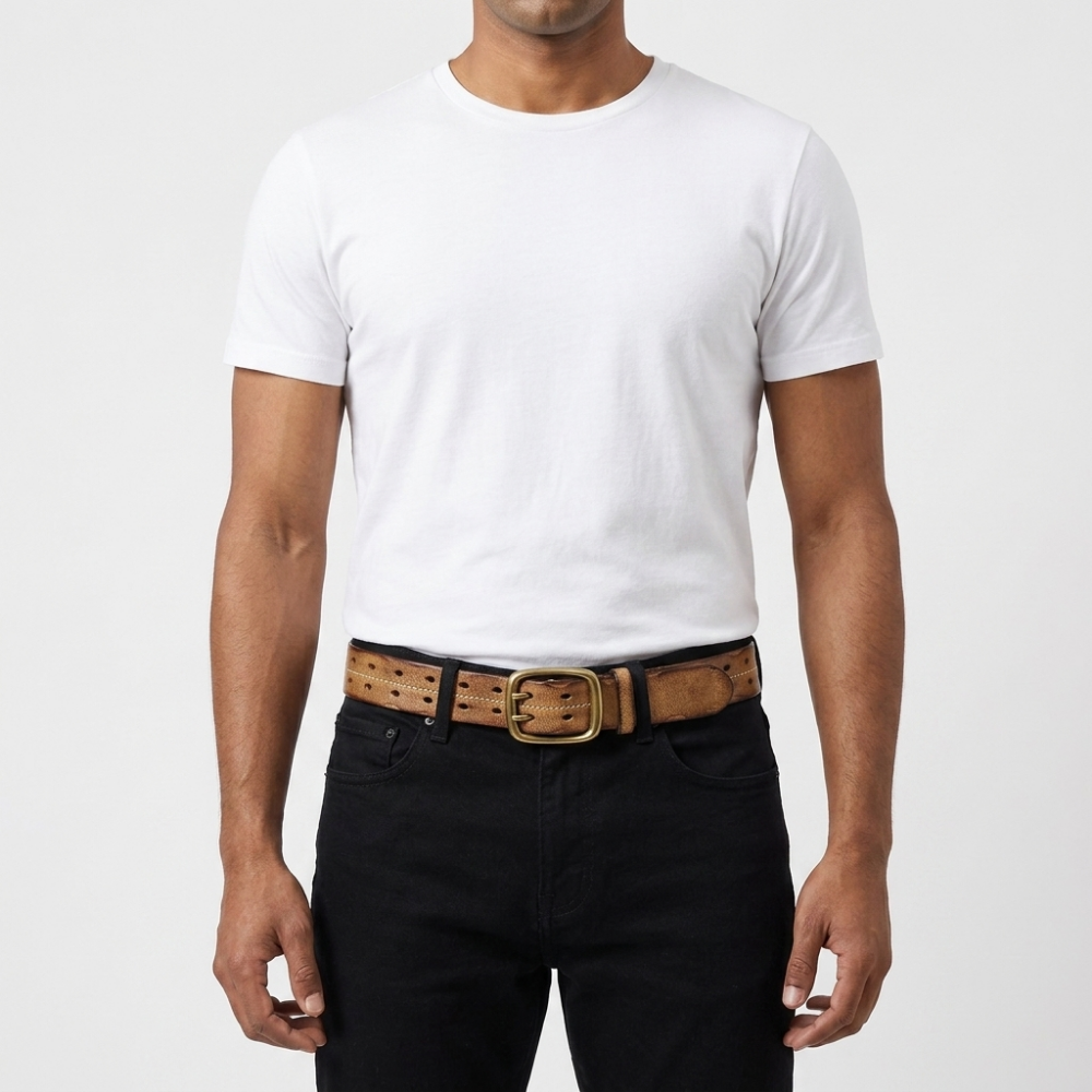 Moorcross – Double Prong Leather Belt