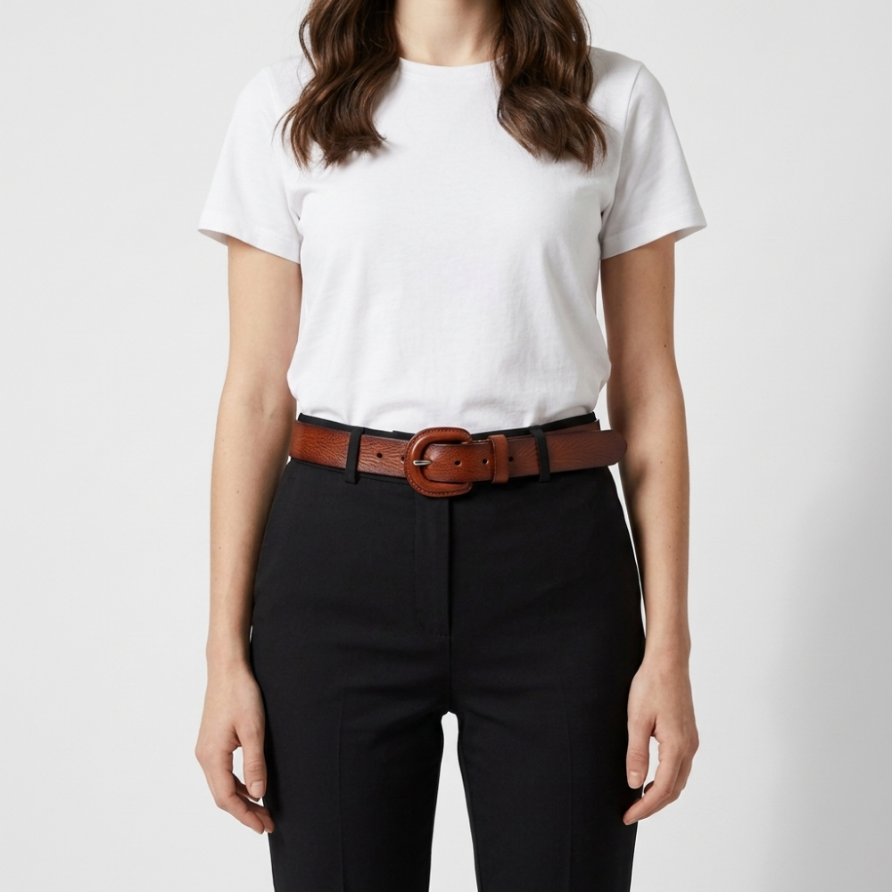 Lochlan – Retro Pin Buckle Leather Belt
