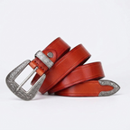 Sunder – Antique Finish Leather Belt — Tan