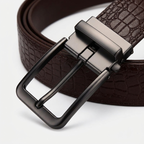 Firth – Crocodile-Embossed Reversible Belt