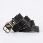 Thatcher – Perforated Leather Belt — Black