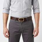 Ghyll – Plate Pin Buckle Leather Belt