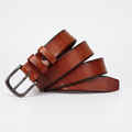 Fendrick – Pin Buckle Leather Belt — Brown