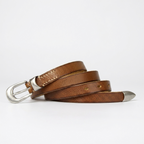 Dagger – Pin Buckle Leather Belt — Cognac