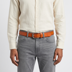 Rookstone – Studded Pin Buckle Leather Belt