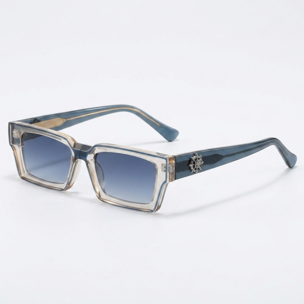 Kestrel – Square Sunglasses — Clear Blue