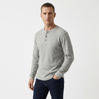 The Everyday Henley — Light Grey
