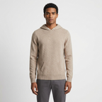 Arden - Merino Wool Hoodie — Beige