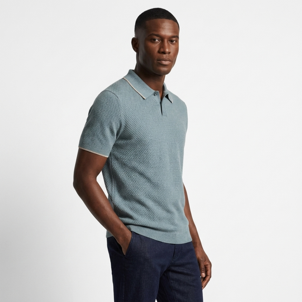 Palermo - Cashmere Polo — Blue