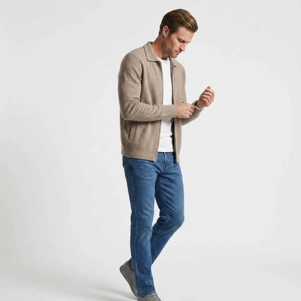 Ashford - Merino Wool Jacket — Beige