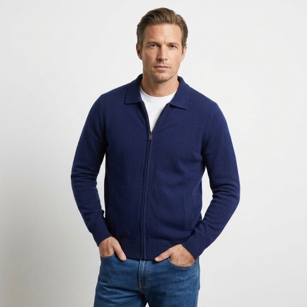 Ashford - Merino Wool Jacket — Blue