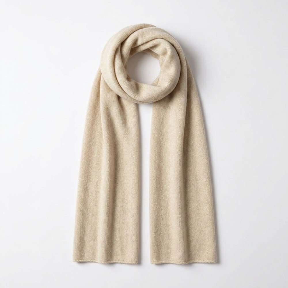 Aurora - Cashmere Scarf — Beige