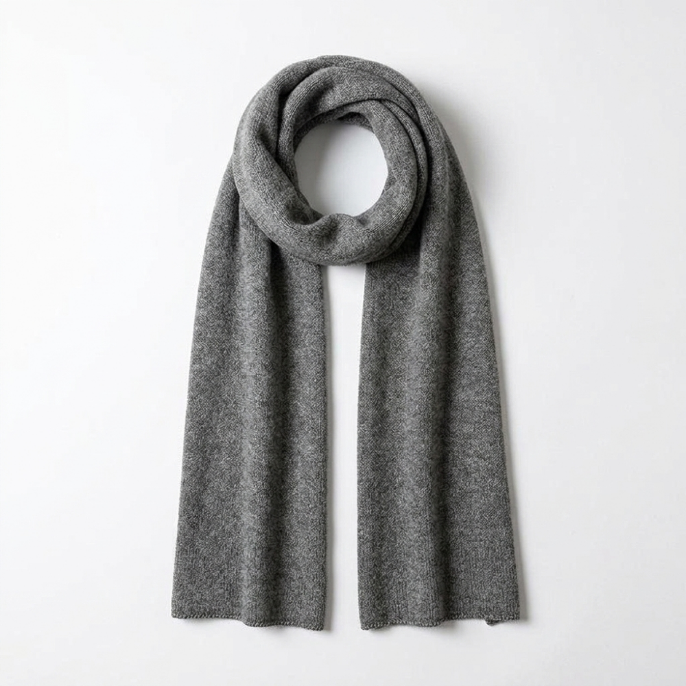 Aurora - Cashmere Scarf — Grey