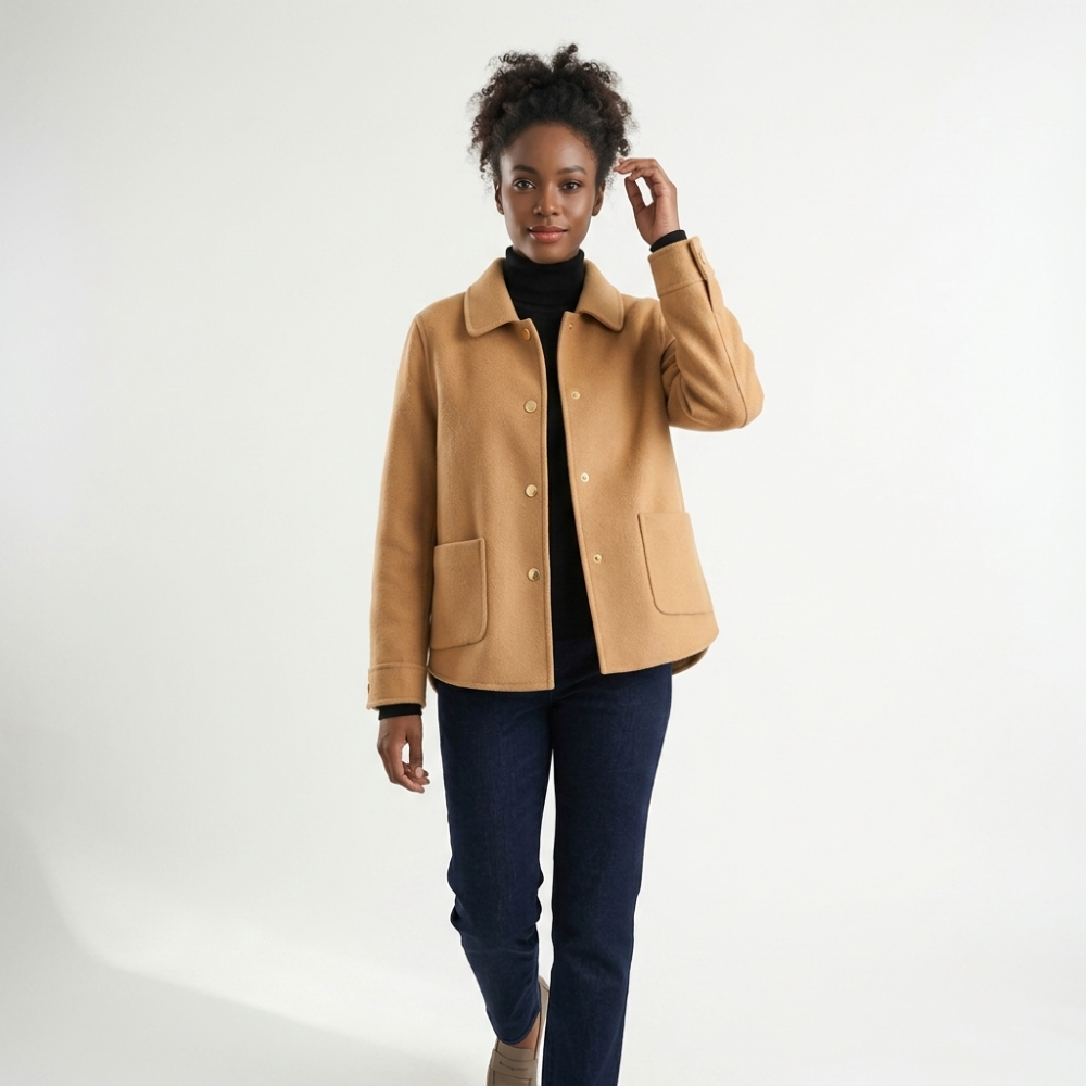 Lorraine - Wool Coat — Sand