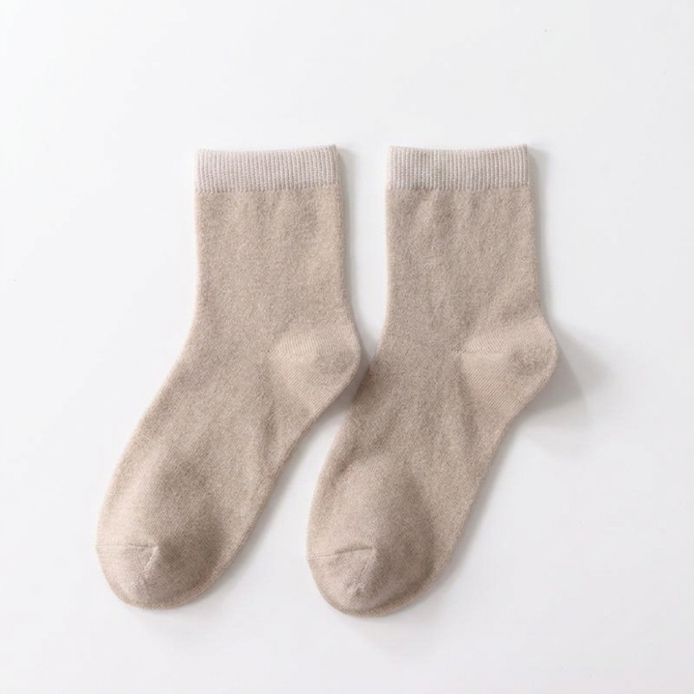 Vella - Wool Socks — Beige