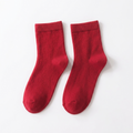 Vella - Wool Socks — Red
