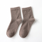 Vella - Wool Socks — Tan