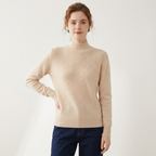 Arlo - Cashmere Wool Mock Neck Sweater