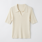 Elise - Worsted Wool Polo Knit