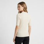 Elise - Worsted Wool Polo Knit