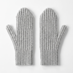 Aspen - Cashmere Wool Mittens — Light Grey