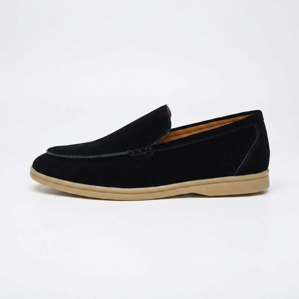 Sterling  - Suede Loafers — Black