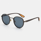 Luna - Round Frame Sunglasses — Grey
