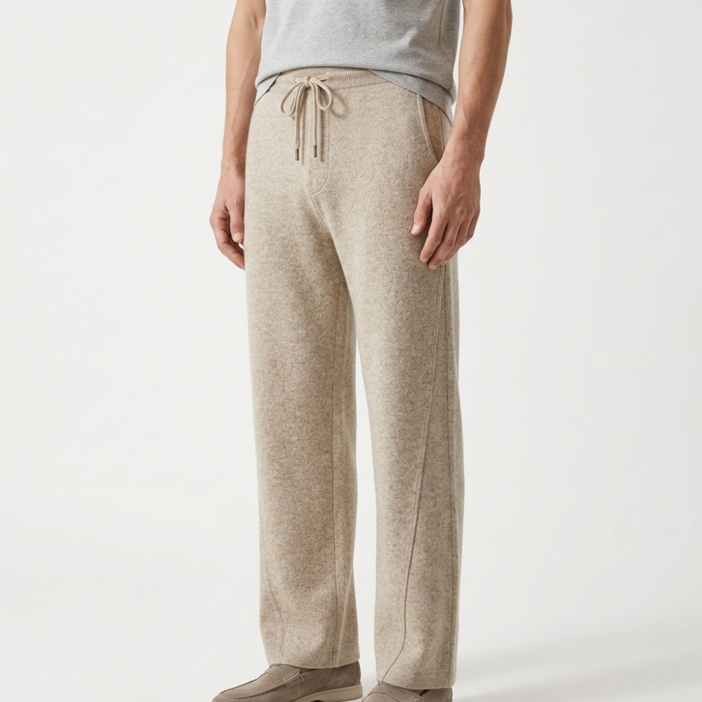 Dune - Merino Wool Pants — Beige