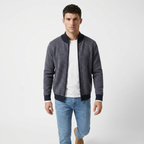 Sterling - Cashmere Wool Zip Jacket — Blue